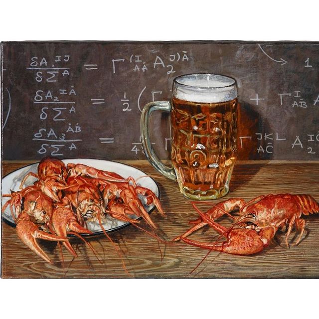 Beer and Crayfish 'Thinking Calculus' Paint By Numbers Kit