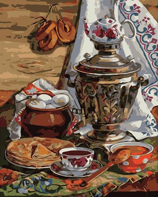 Mediterranean High Tea Paint By Numbers Kit