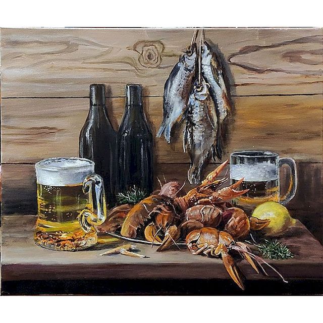 Seafood and Beer Paint By Numbers Kit