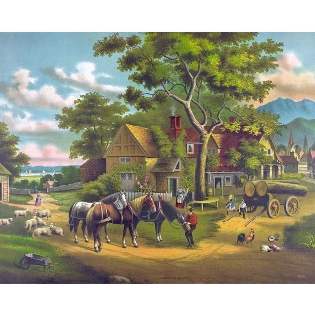 Countryside Life 'Farm House' Paint By Numbers Kit