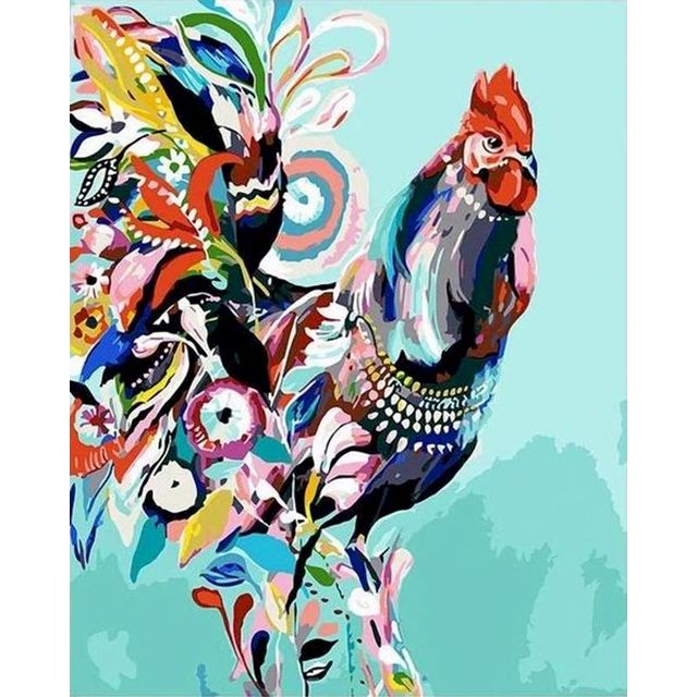 Fantasy Rooster Paint By Numbers Kit