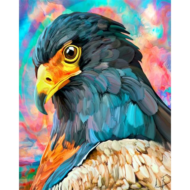 Prismatic Color 'Serpent Eagle' Paint By Numbers Kit