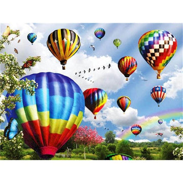 Hot Air Balloon 'Parade of Colors' Paint By Numbers Kit