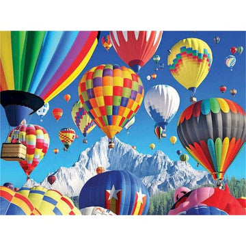 Hot Air Balloon 'Snow Mountain View' Paint By Numbers Kit