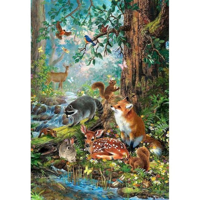 Forest Animals Paint By Numbers Kit