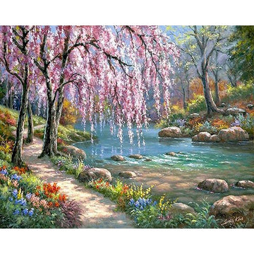 Weeping Higan Cherry Tree Paint By Numbers Kit