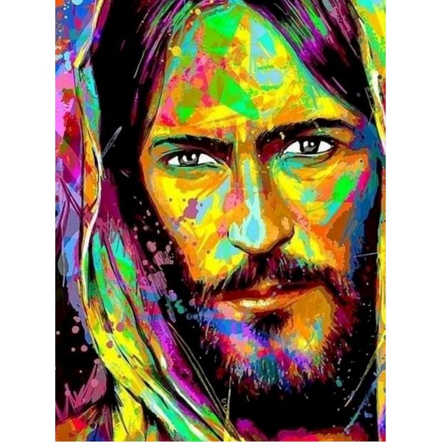 Jesus 'Savior | Modern Art' Paint By Numbers Kit