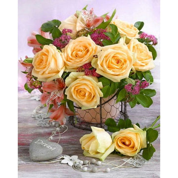 Bouquet of Yellow Roses Paint By Numbers Kit