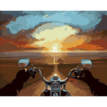 Chasing Sunset Ride Paint By Numbers Kit