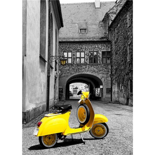 Yellow Scooter Paint By Numbers Kit