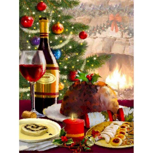 Christmas Holiday 'Christmas Feast' Paint By Numbers Kit