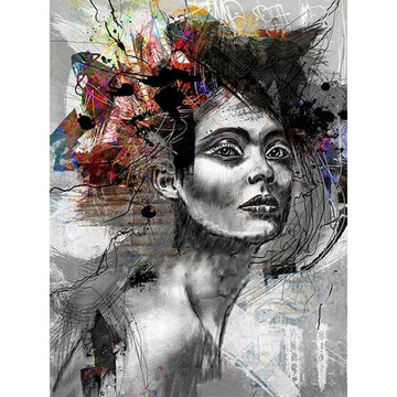 Women Portrait 'Effortless Beauty' Paint By Numbers Kit