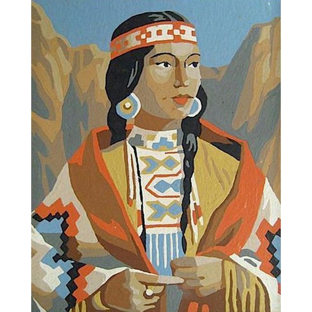 Native American Chief 'Lozen' Paint By Numbers Kit