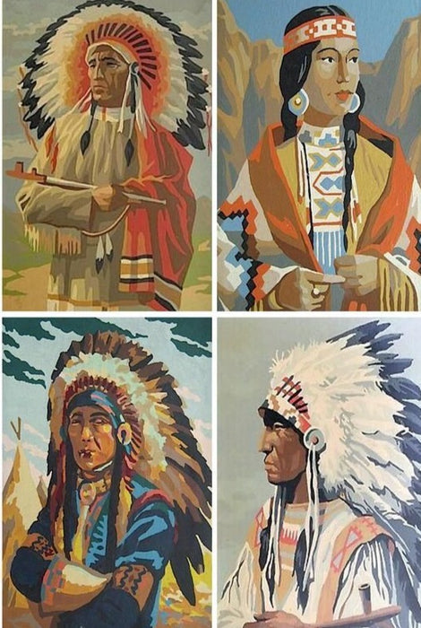 Native American Chief 'Chief Seattle' Paint By Numbers Kit