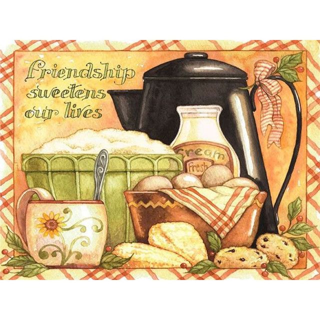Inspirational Home Decor 'Breakfast Teapot' Paint By Numbers Kit