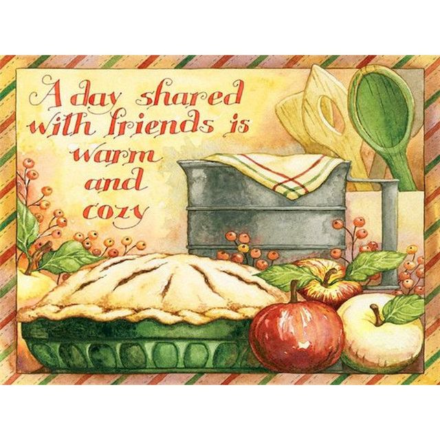 Inspirational Home Decor 'Apple Pie' Paint By Numbers Kit