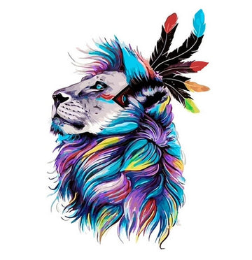 Lion as a Spirit Animal Portrait Paint By Numbers Kit