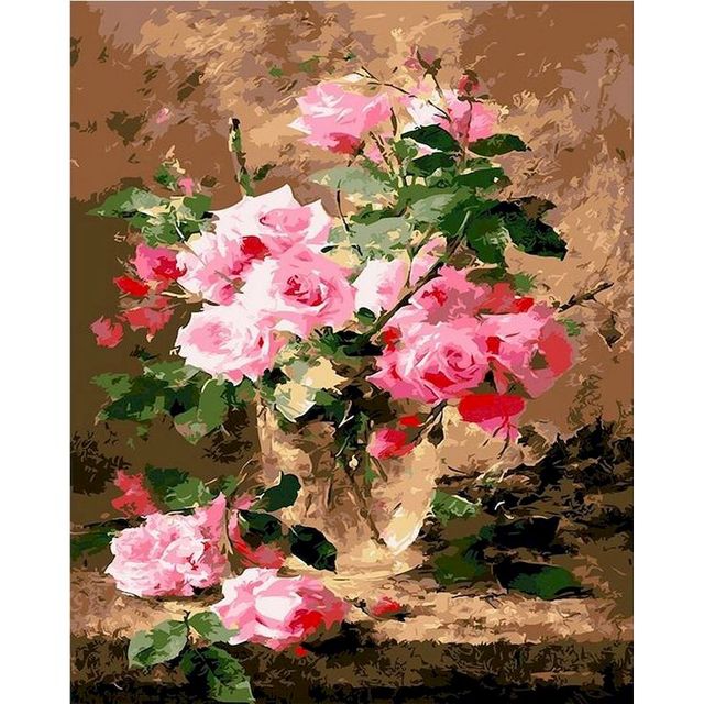 Provence Pink Rose Paint By Numbers Kit