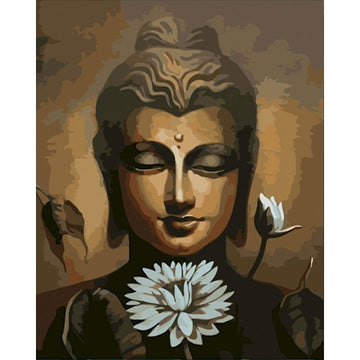 Buddha 'The White Lotus' Paint by Numbers Kit