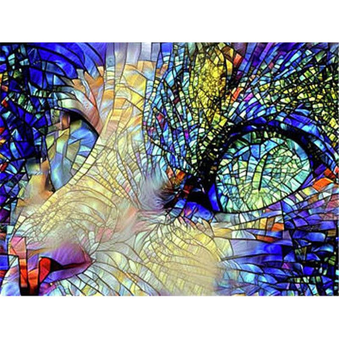 Animal Abstract 'Cat's Vision' Paint By Numbers Kit