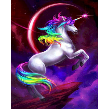 Aesthetic Rainbow Unicorn Paint by Numbers Kit