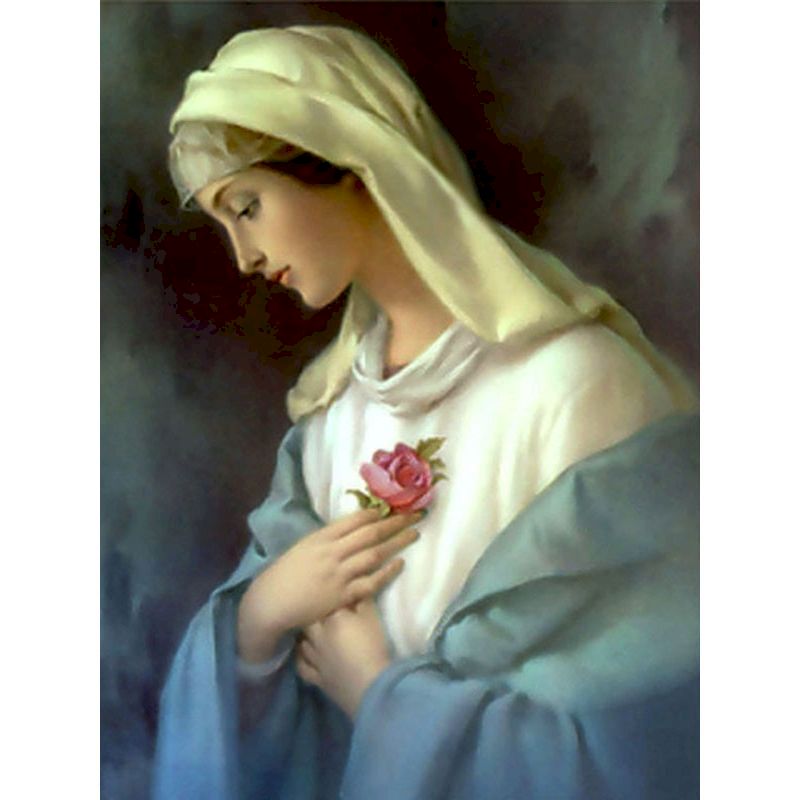 Virgin Mary 'In Sorrow' Paint By Numbers Kit