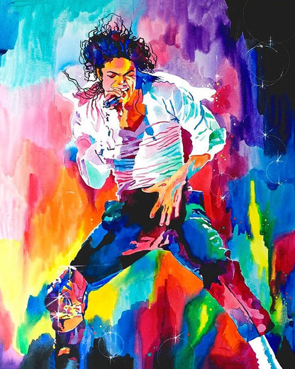 Michael Jackson 'Wind Abstract' Paint by Numbers Kit