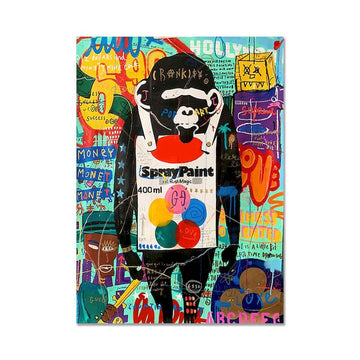 Urban Chimp Pop Art Street Graffiti Paint by Numbers Kit