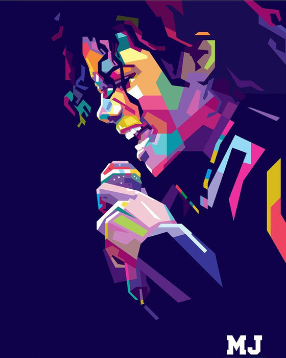 Michael Jackson 'Abstract' Paint by Numbers Kit
