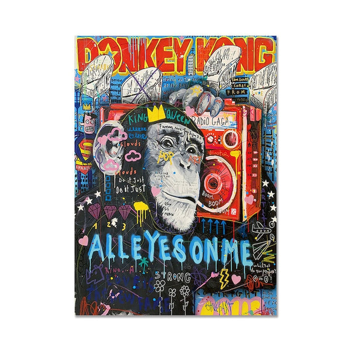 All Eyes on Me Street Graffiti Pop Art Poster Paint by Numbers Kit
