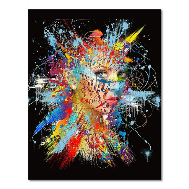 Colorful Abstract 'Woman Figure Ver 1.0'Paint by Numbers Kit