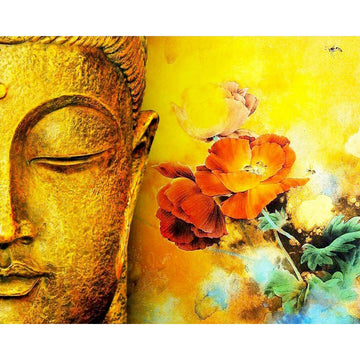 Golden Buddha 'The Flower' Paint by Numbers Kit