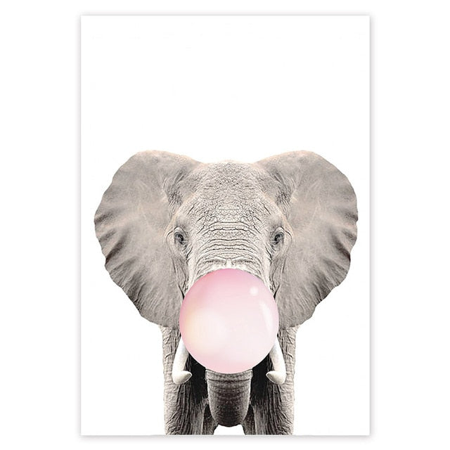 Animals Blowing Bubbles 'Elephant' Paint By Numbers Kit