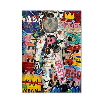 Astronaut Street Art Graffiti Paints by Numbers Kit