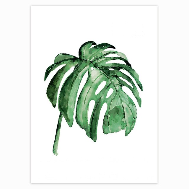Green Plants 'Monstera Leaf' Paint by Numbers Kit