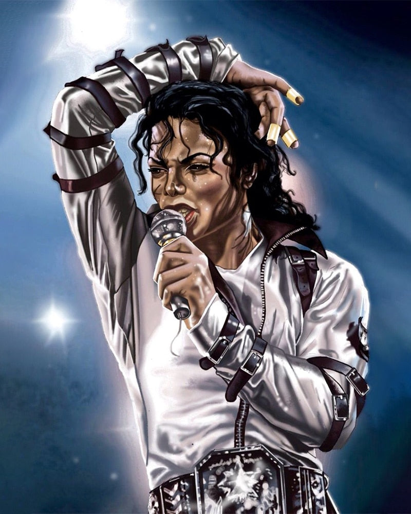 Michael Jackson 'Another Part of Me' Paint by Numbers Kit