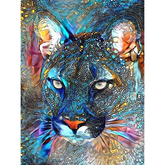 Animal Abstract 'Leopard' Face' Paint By Numbers Kit