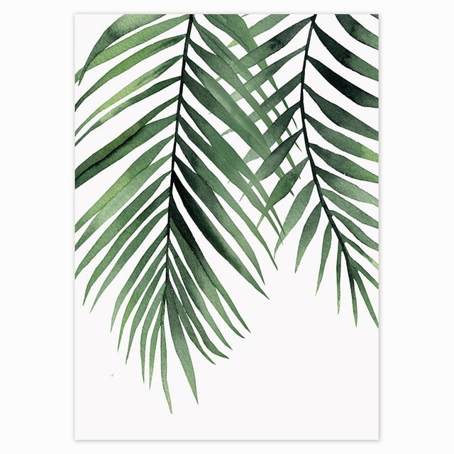 Green Plants 'Palm Leaves' Paint by Numbers Kit