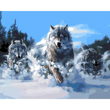 Wolf Hounds of Hell Paint by Numbers Kit