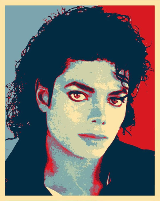 Michael Jackson 'Man in the Mirror' Paint by Numbers Kit