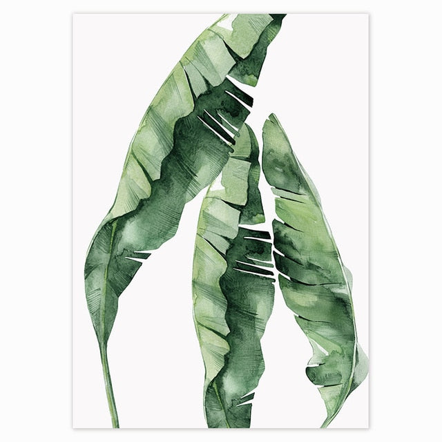 Green Plants 'Dried Banana Leaves' Paint by Numbers Kit