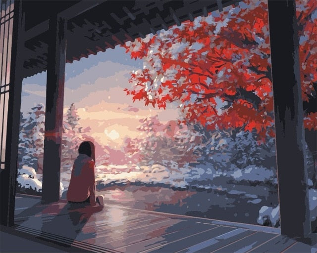 Your Name 'Autumn Sunset' Paint by Numbers Kit