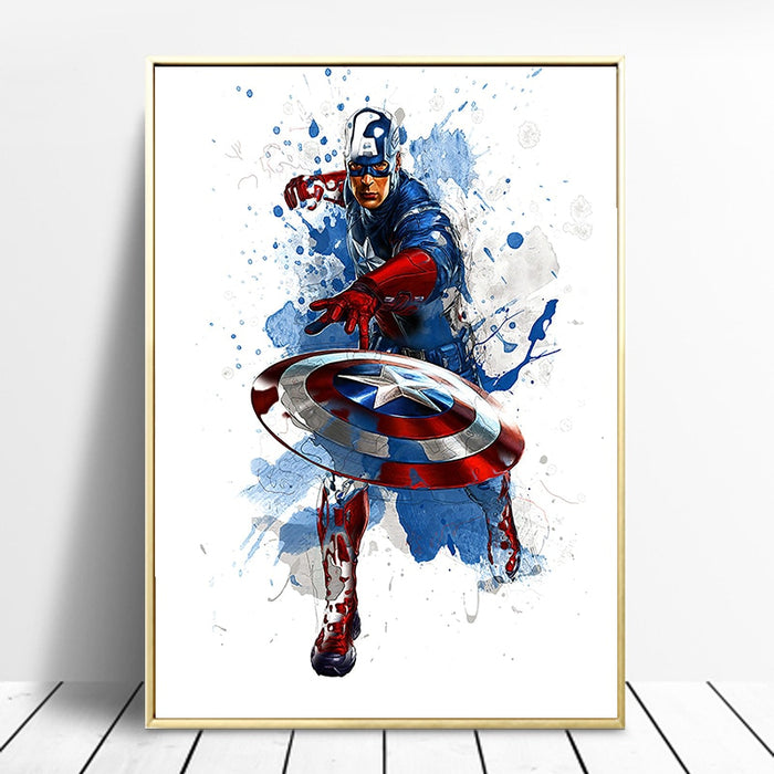 Captain America 'In Action Cap' Paint by Numbers Kit
