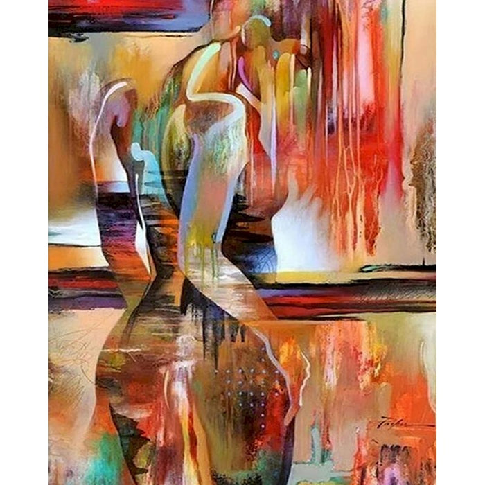 Abstract Sexy Back Oil on Canvas Paint by Numbers Kit