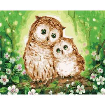 Beautiful Animals 'Mommy & Baby Owl' Paint by Numbers Kit