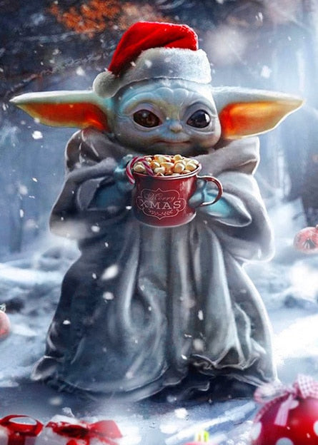 Baby Grogu 'Christmas Themed Grogu' Paint by Numbers Kit