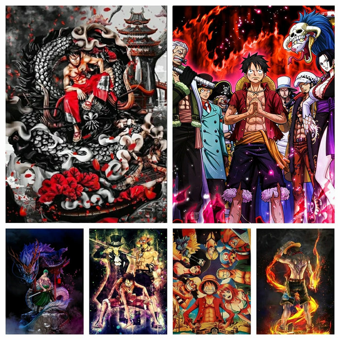 One Piece '3 Brothers' Paint By Numbers Kit