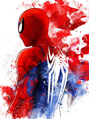 Abstract Art 'Amazing  Spiderman' Paint by Numbers Kit