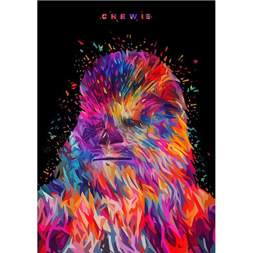 Modern Art 'Chewbacca' Paint by Numbers Kit