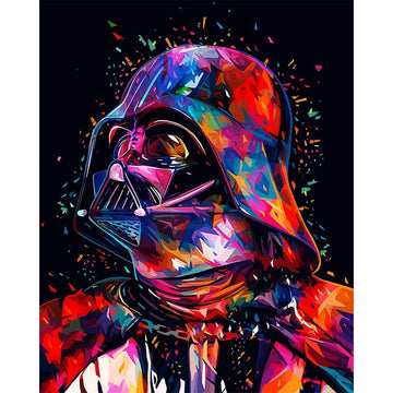 Modern Art 'Darth Vader' Paint by Numbers Kit